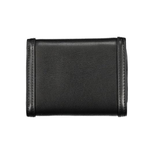 Tommy Hilfiger Black Polyurethane Women Wallet - ClickThatClicks 