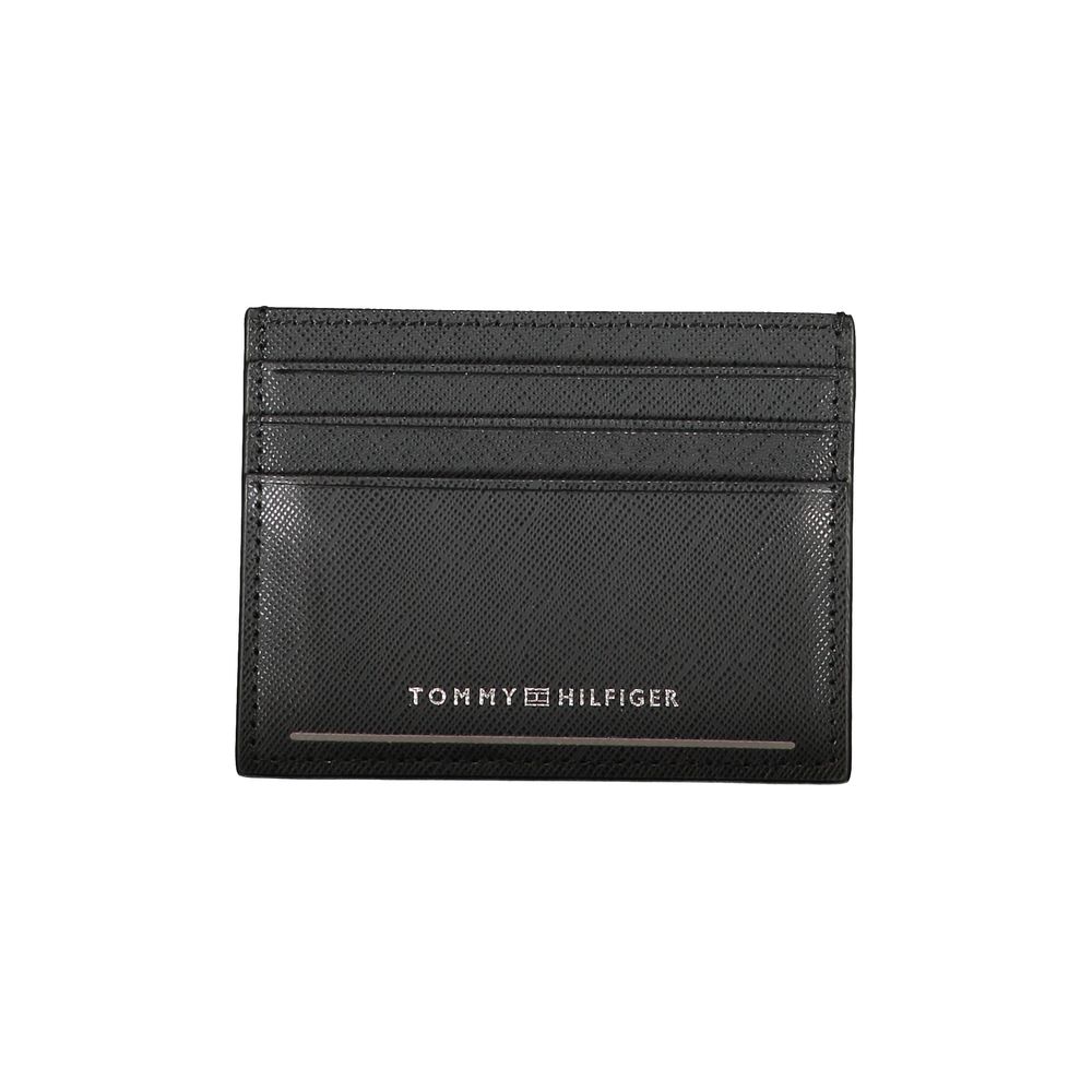 Tommy Hilfiger Black Leather Men Wallet - ClickThatClicks 