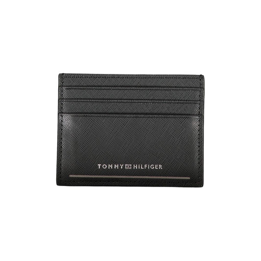 Tommy Hilfiger Black Leather Men Wallet - ClickThatClicks 