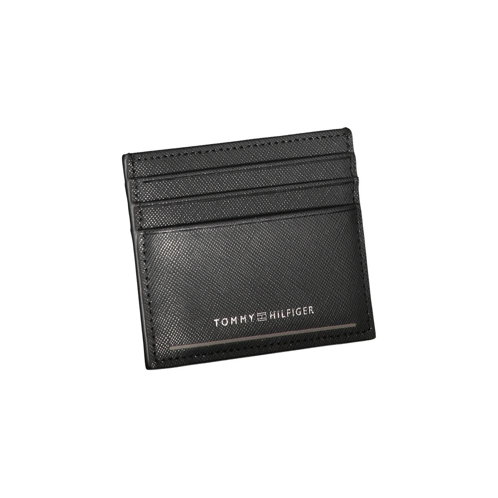 Tommy Hilfiger Black Leather Men Wallet - ClickThatClicks 