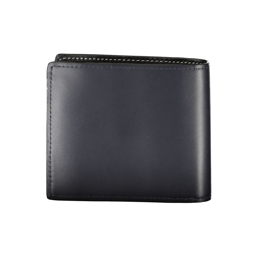 Tommy Hilfiger Blue Leather Men Wallet - ClickThatClicks 