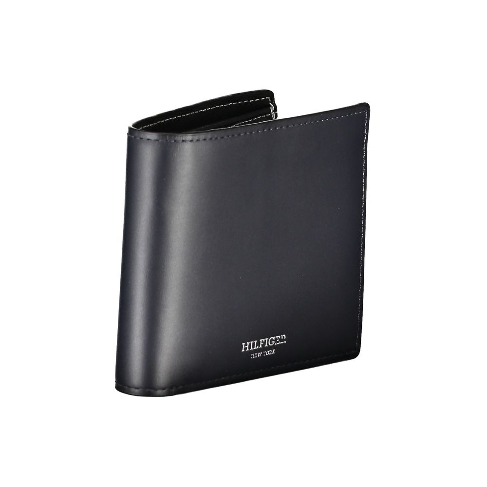 Tommy Hilfiger Blue Leather Men Wallet - ClickThatClicks 
