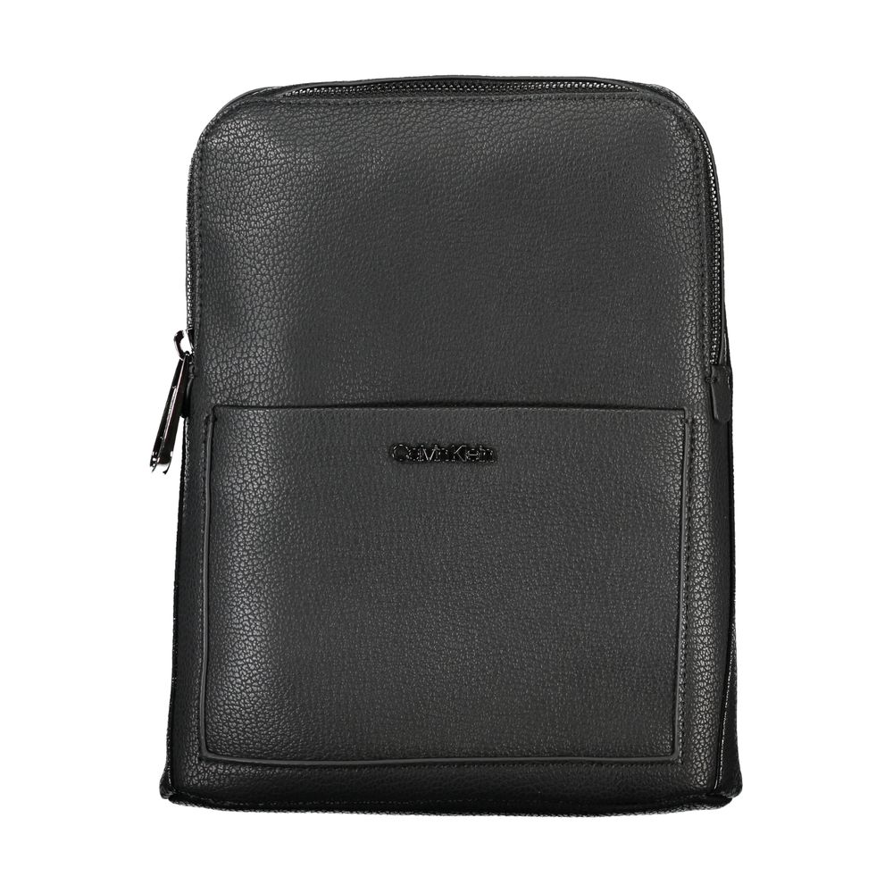 Calvin Klein Black Polyurethane Men's Shoulder Bag - ClickThatClicks 