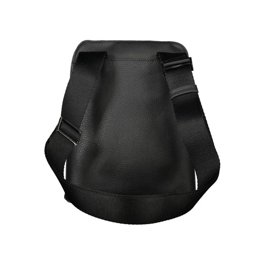 Calvin Klein Black Polyurethane Men's Shoulder Bag - ClickThatClicks 