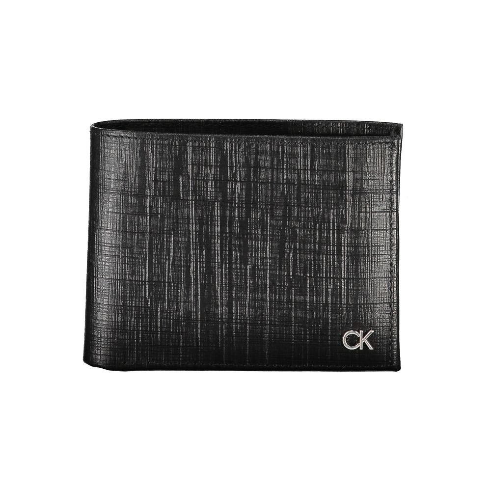 Calvin Klein Black Leather Mens Wallet - ClickThatClicks 