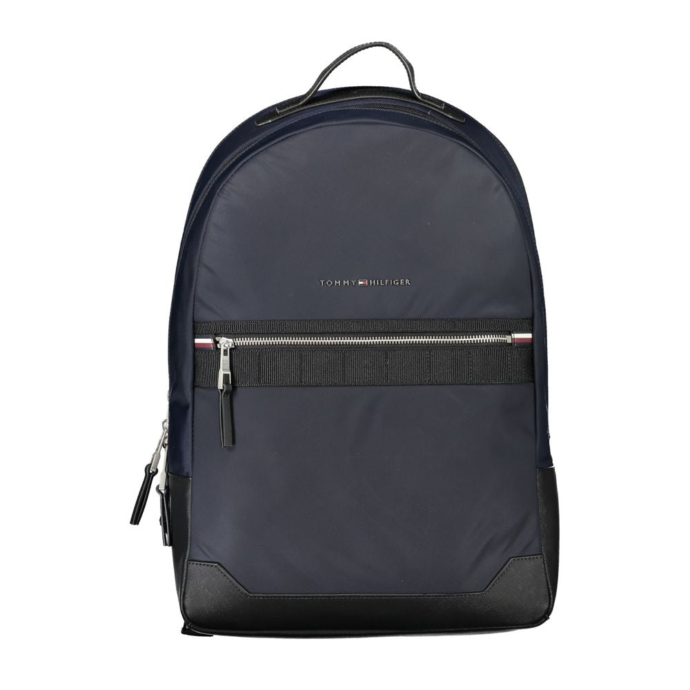 Tommy Hilfiger Blue Polyester Men Backpack - ClickThatClicks 