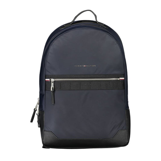Tommy Hilfiger Blue Polyester Men Backpack - ClickThatClicks 