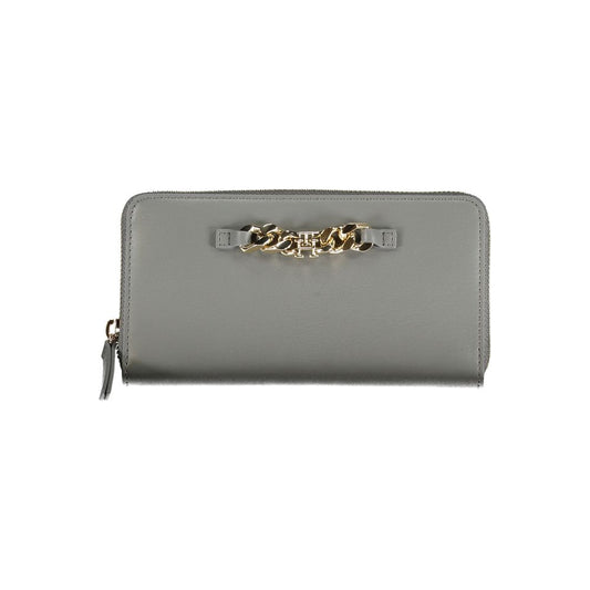 Tommy Hilfiger Grigio Poliuretano Women Wallet - ClickThatClicks 