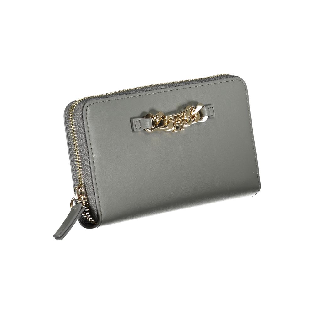 Tommy Hilfiger Grigio Poliuretano Women Wallet - ClickThatClicks 