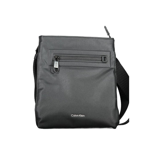 Calvin Klein Black Polyester Men's Shoulder Bag - ClickThatClicks 