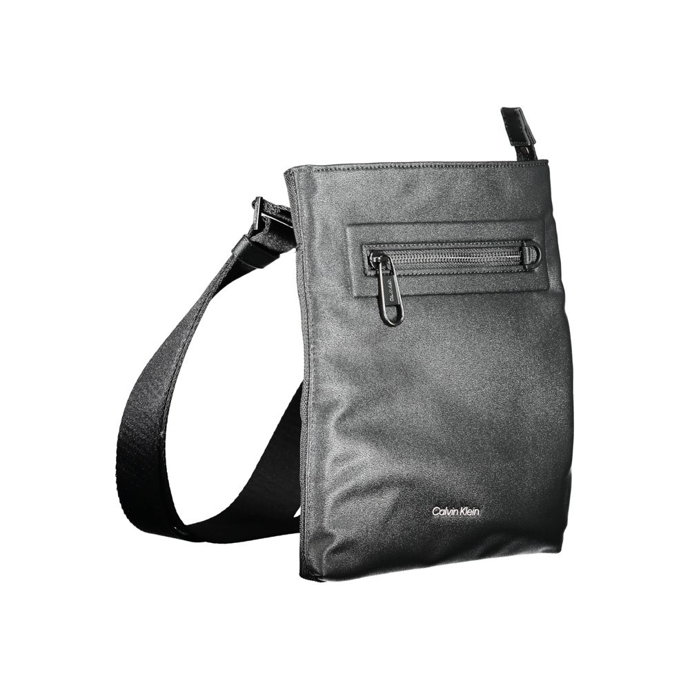 Calvin Klein Black Polyester Men's Shoulder Bag - ClickThatClicks 