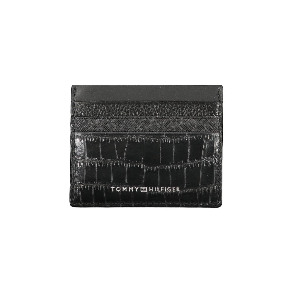 Tommy Hilfiger Black Leather Mens Wallet - ClickThatClicks 