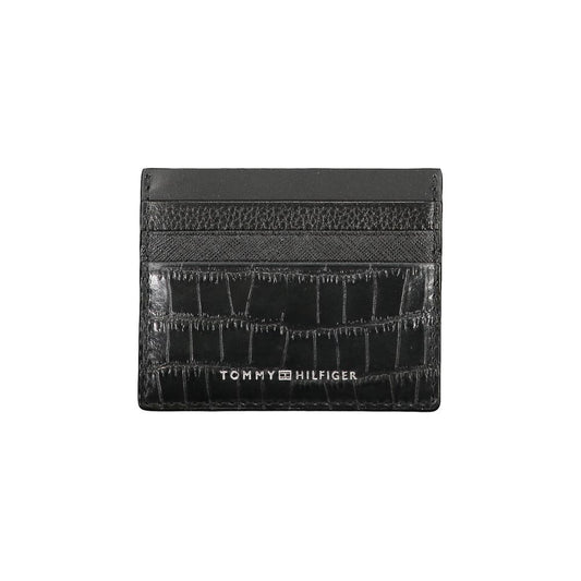 Tommy Hilfiger Black Leather Mens Wallet - ClickThatClicks 