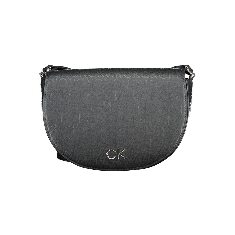 Calvin Klein Black Polyurethane Women Shoulder Bag - ClickThatClicks 