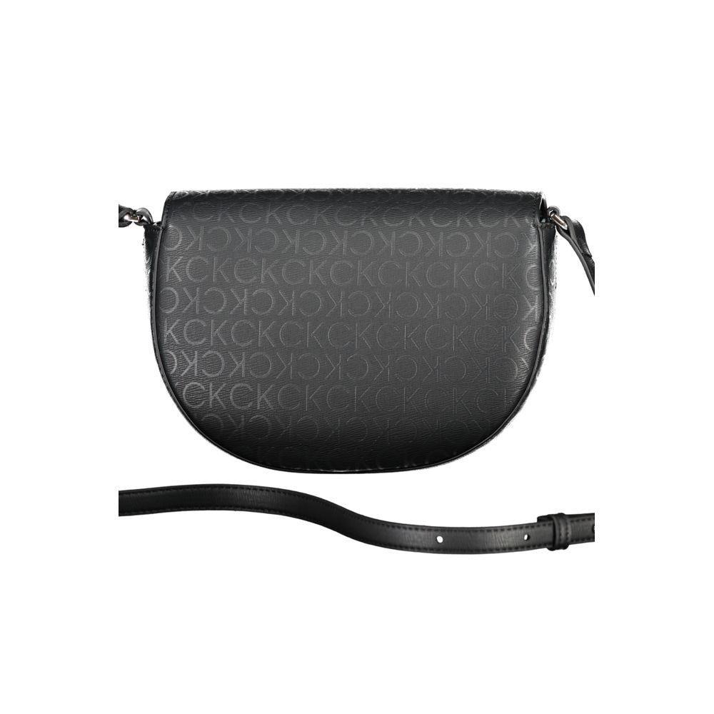 Calvin Klein Black Polyurethane Women Shoulder Bag - ClickThatClicks 