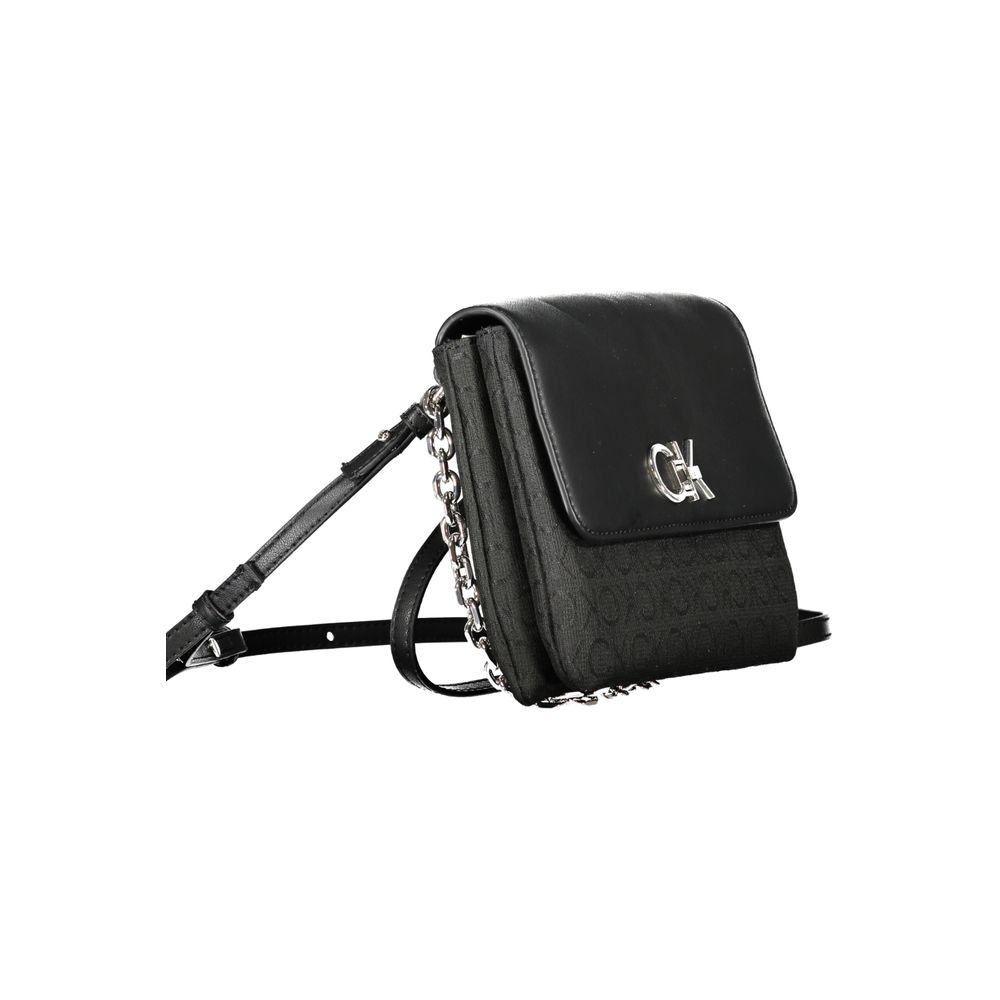 Calvin Klein Black Polyester Women Handbag - ClickThatClicks 