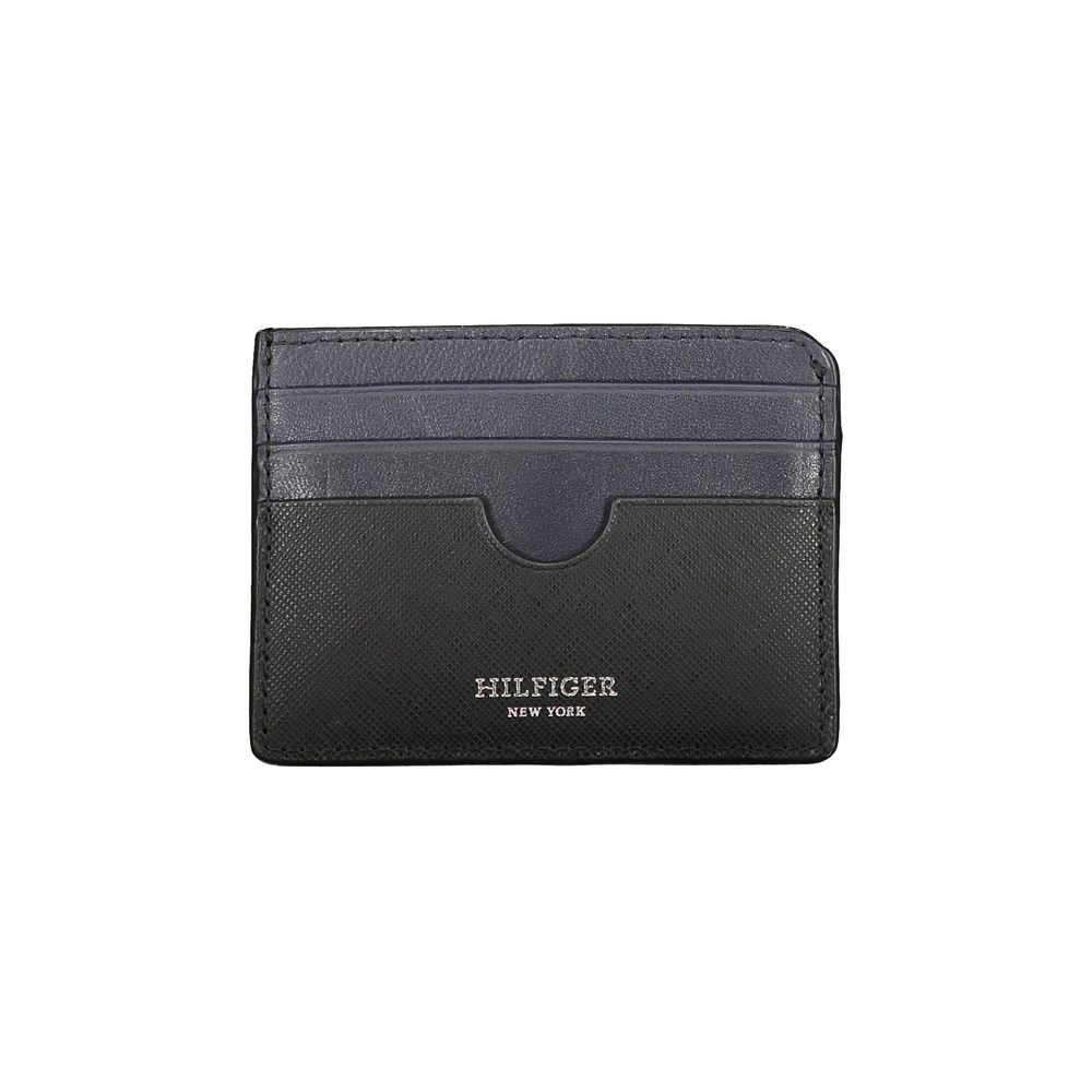 Tommy Hilfiger Black Leather Men Wallet - ClickThatClicks 