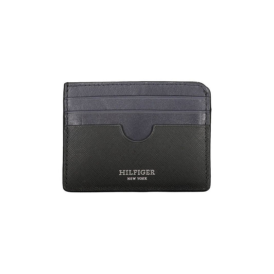 Tommy Hilfiger Black Leather Men Wallet - ClickThatClicks 