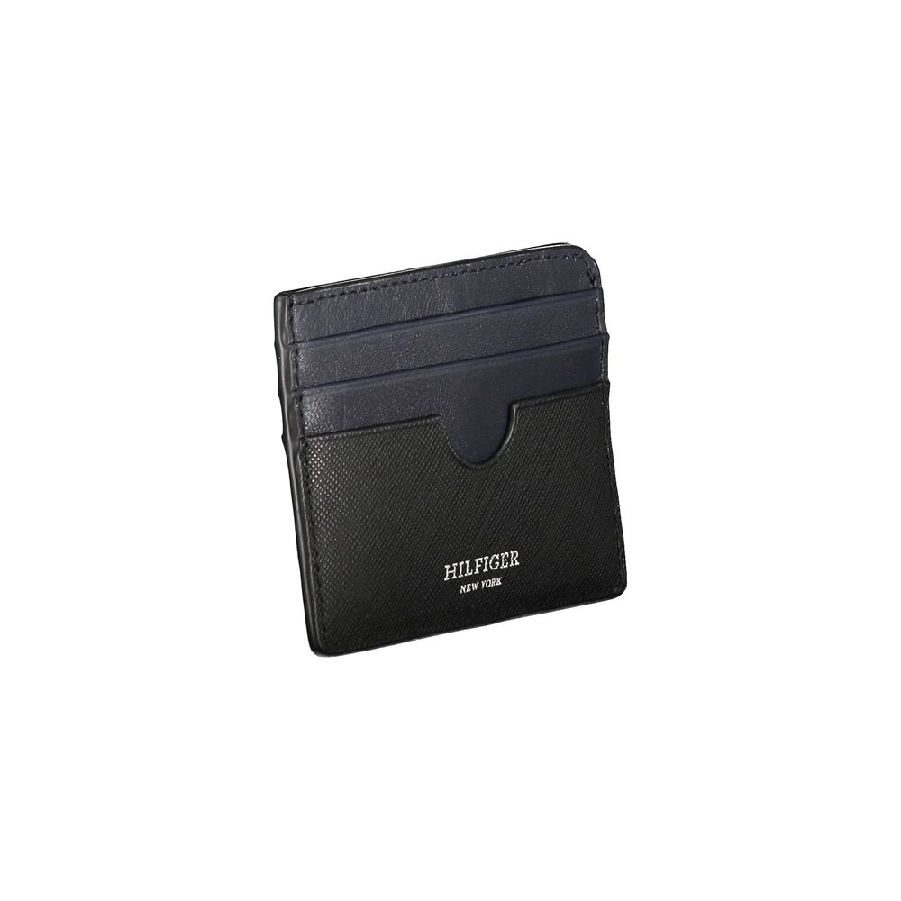 Tommy Hilfiger Black Leather Men Wallet - ClickThatClicks 