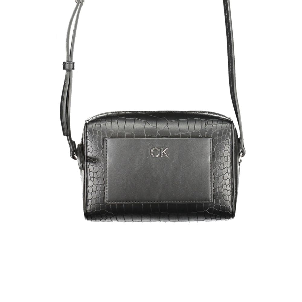 Calvin Klein Black Polyester Women Shoulder Bag - ClickThatClicks 