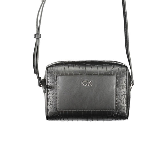 Calvin Klein Black Polyester Women Shoulder Bag - ClickThatClicks 
