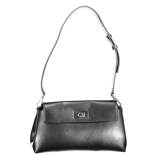 Calvin Klein Nero Polyurethane Women Shoulder Bag - ClickThatClicks 