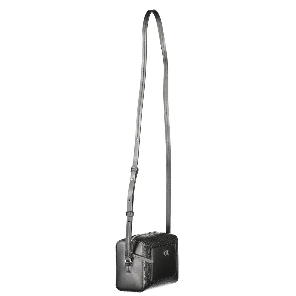 Calvin Klein Black Polyester Women Shoulder Bag - ClickThatClicks 