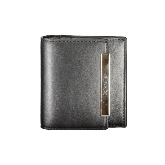 Calvin Klein Black Polyurethane Women Wallet - ClickThatClicks 