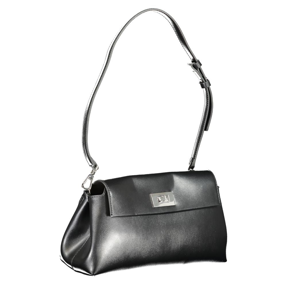 Calvin Klein Nero Polyurethane Women Shoulder Bag - ClickThatClicks 