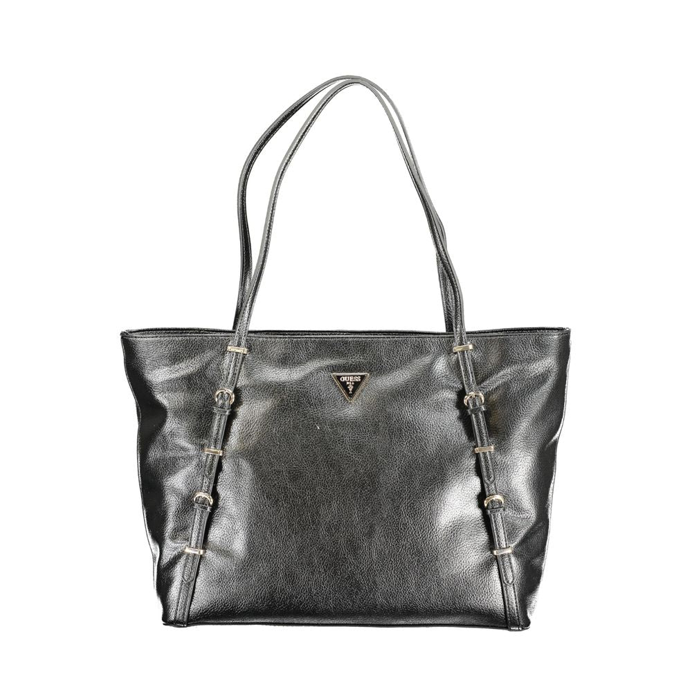 Guess Jeans Black Polyurethane Women Handbag - ClickThatClicks 