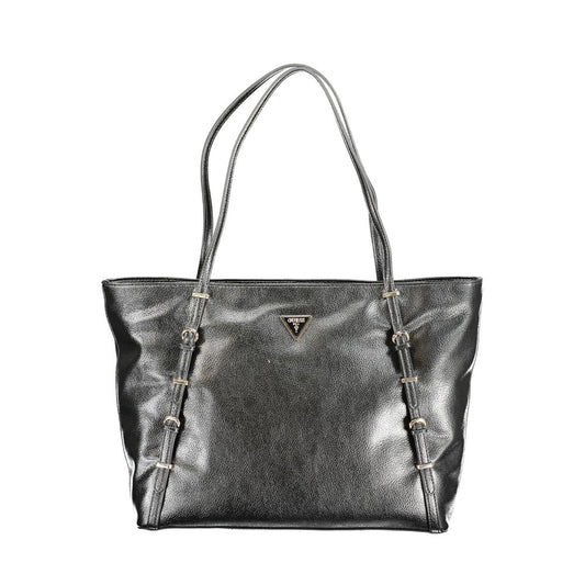 Guess Jeans Black Polyurethane Women Handbag - ClickThatClicks 