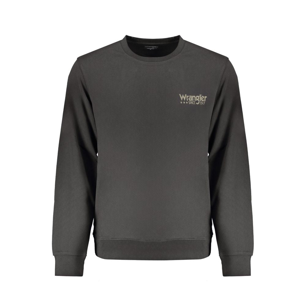 Wrangler Black Cotton Men Sweatshirt - ClickThatClicks 