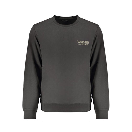 Wrangler Black Cotton Men Sweatshirt - ClickThatClicks 
