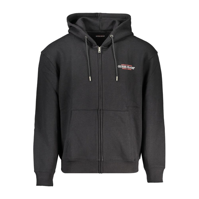 Guess Jeans Black Cotton Men Sweater