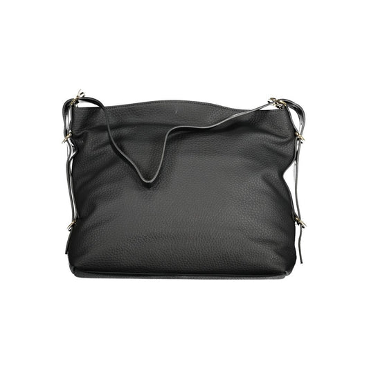 Mario Valentino Black Polyurethane Women Handbag - ClickThatClicks 