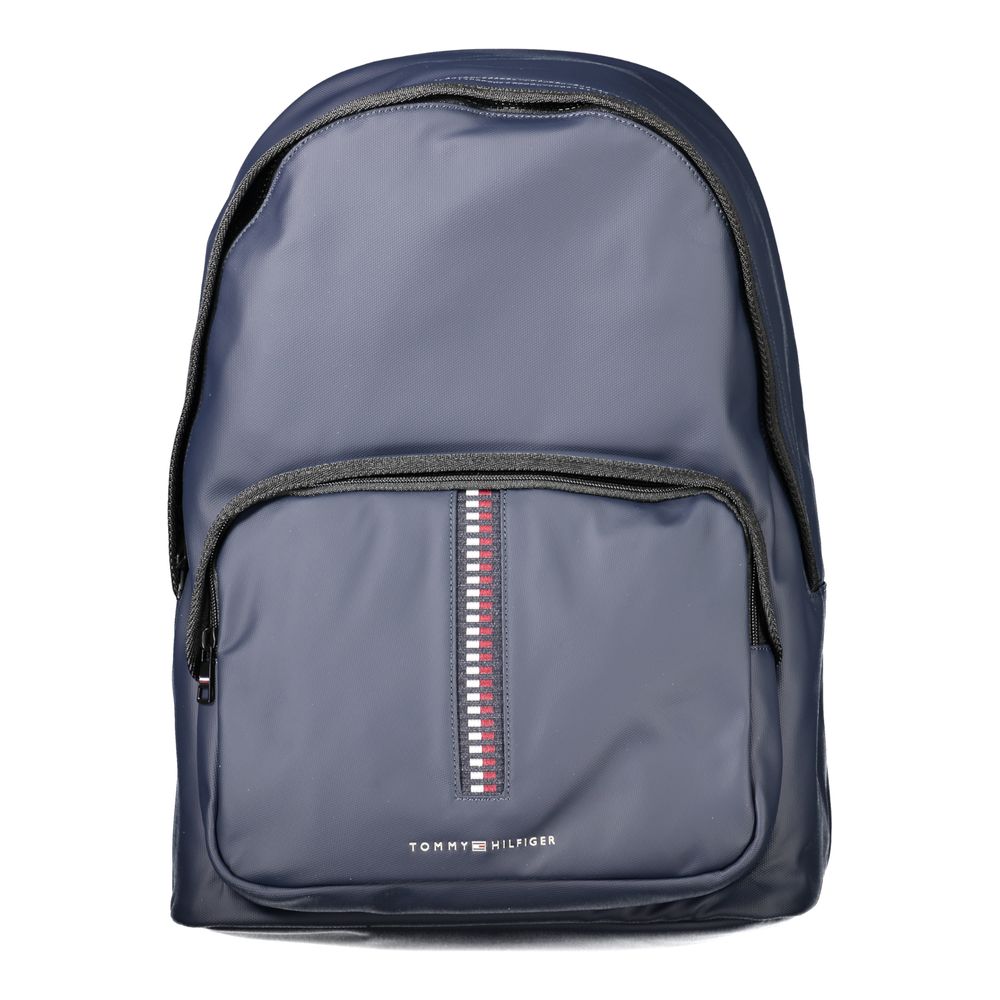 Tommy Hilfiger Blue Polyurethane Men's Backpack - ClickThatClicks 