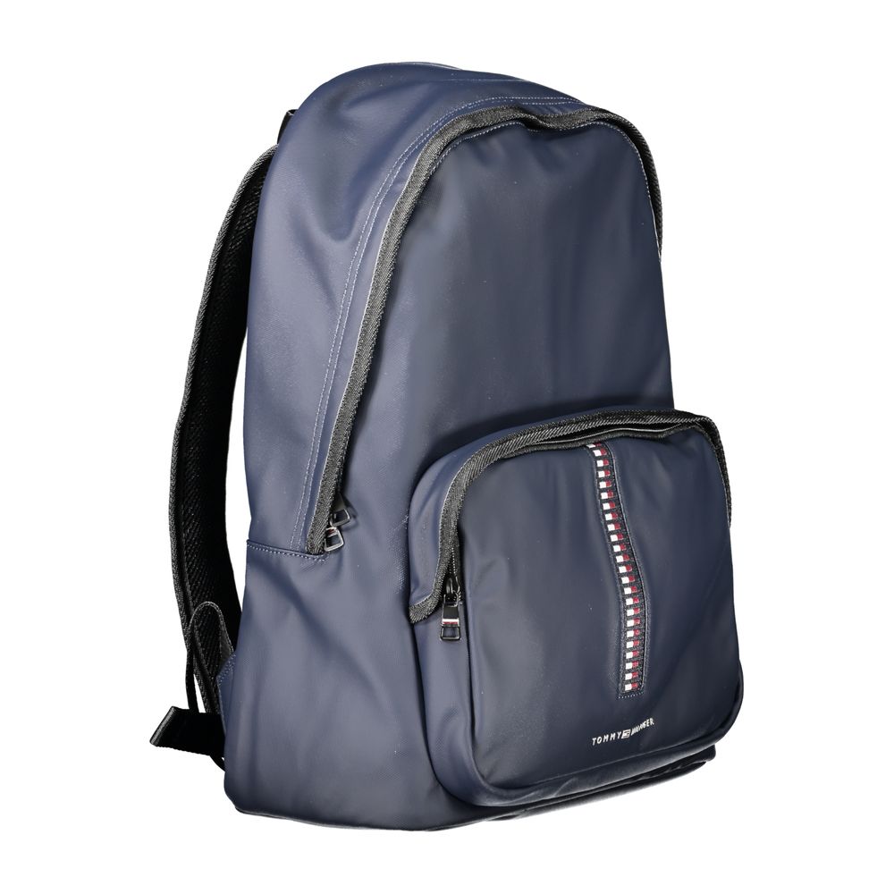 Tommy Hilfiger Blue Polyurethane Men's Backpack - ClickThatClicks 