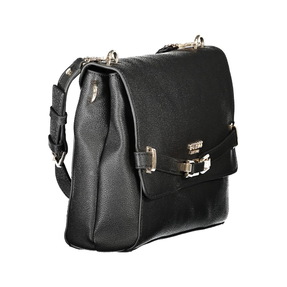 Guess Jeans Black Polyurethane Women's Handbag - ClickThatClicks 