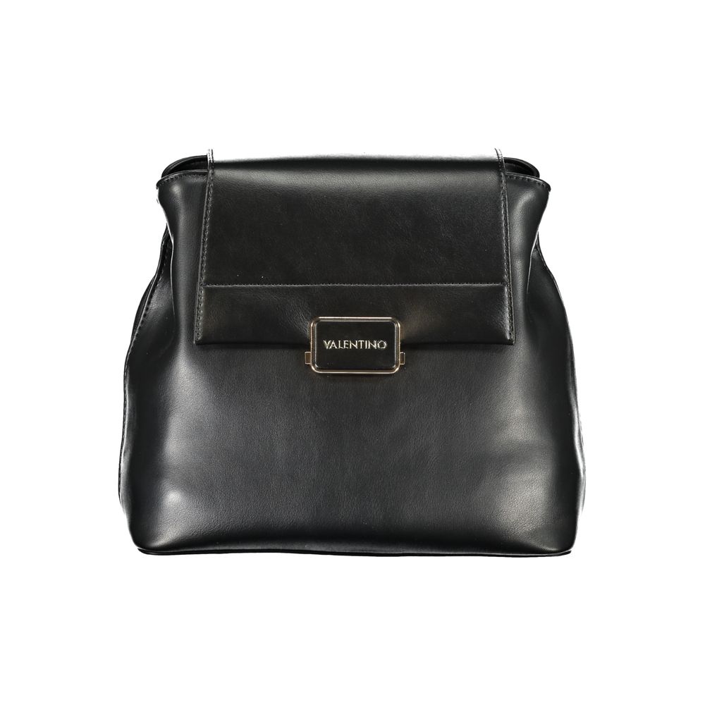 Mario Valentino Black Polyurethane Women Backpack - ClickThatClicks 