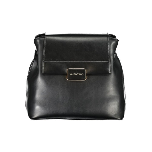 Mario Valentino Black Polyurethane Women Backpack - ClickThatClicks 