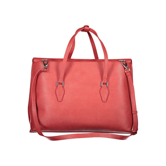 Mario Valentino Red Polyurethane Women Handbag - ClickThatClicks 
