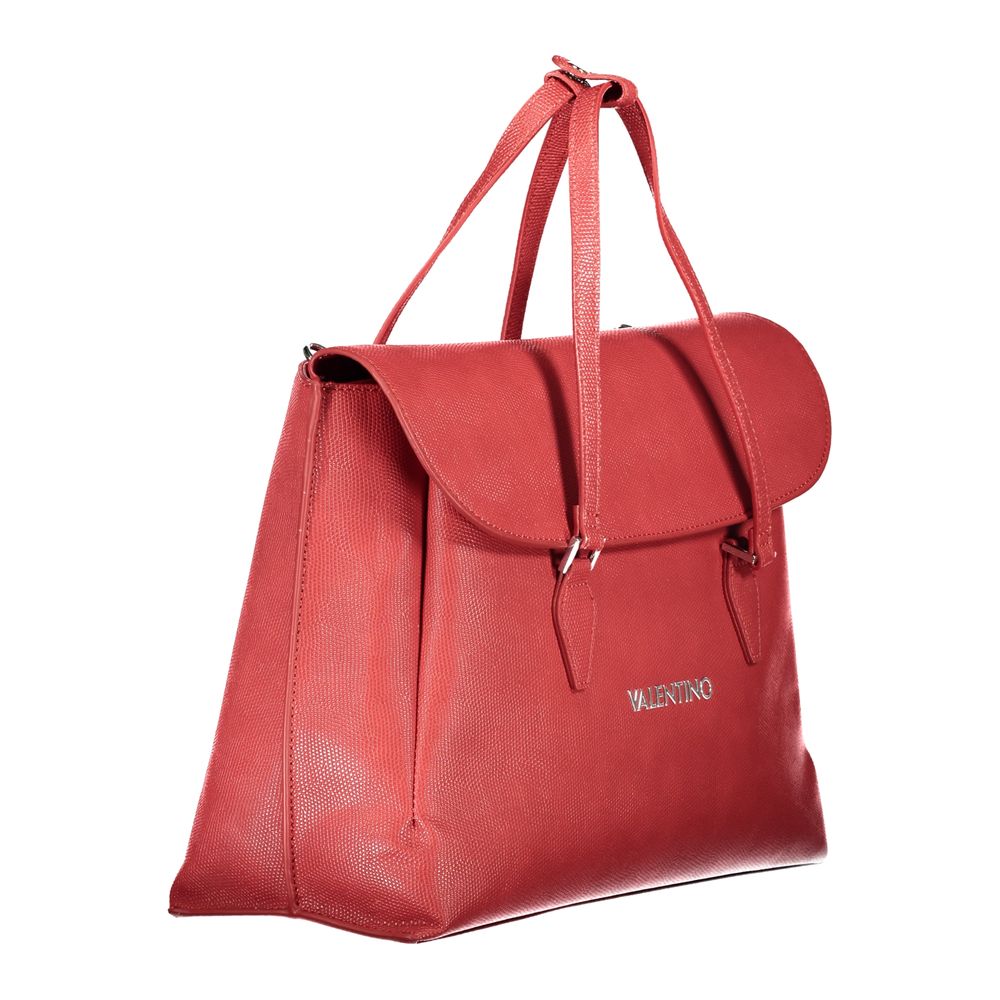 Mario Valentino Red Polyurethane Women Handbag - ClickThatClicks 
