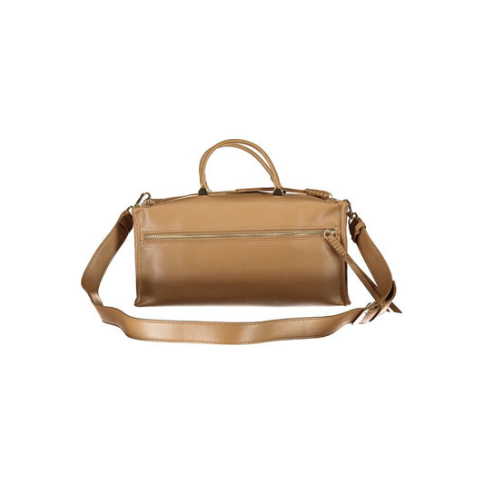 Mario Valentino Beige Polyurethane Women Handbag - ClickThatClicks 