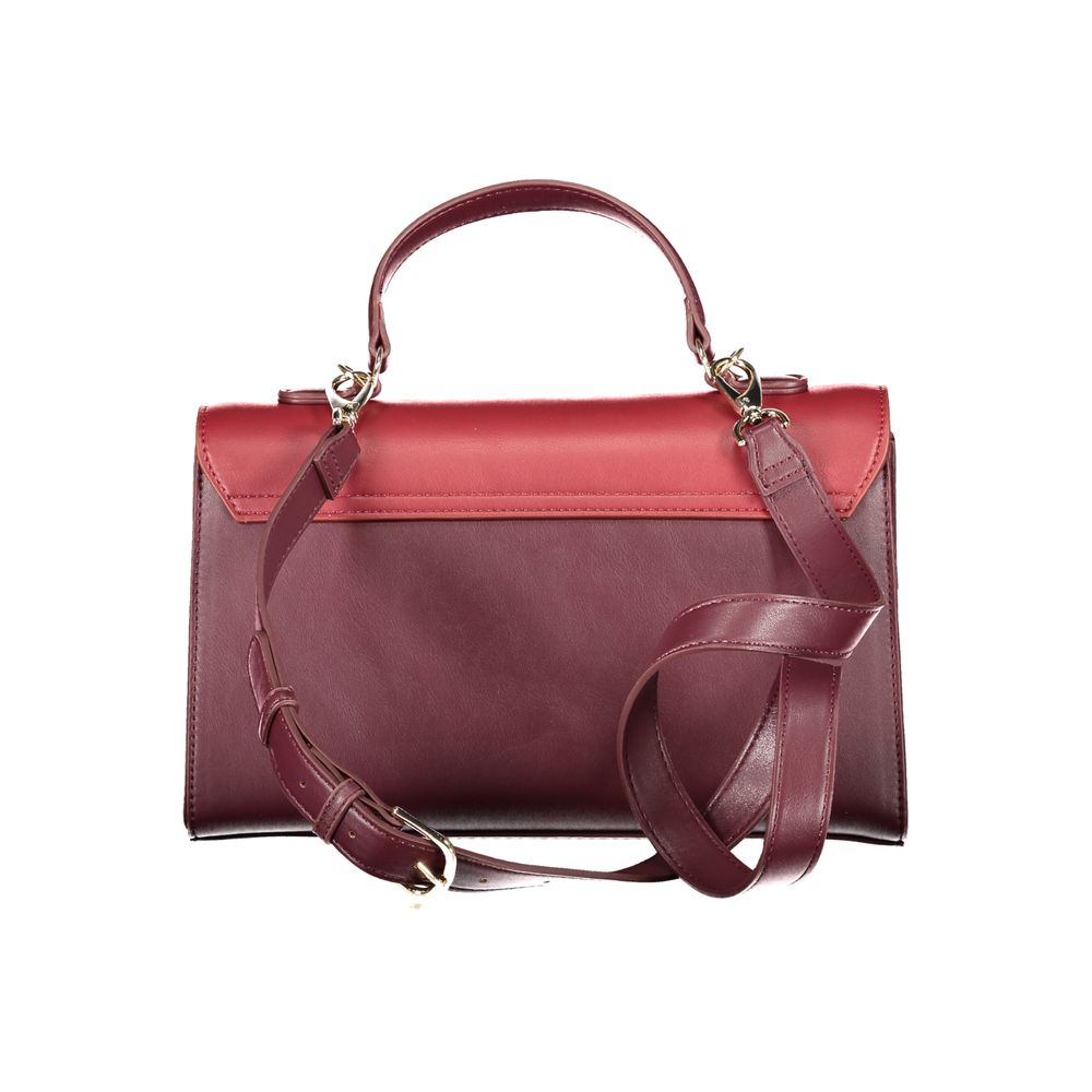 Mario Valentino Rosso Polyurethane Women Handbag - ClickThatClicks 