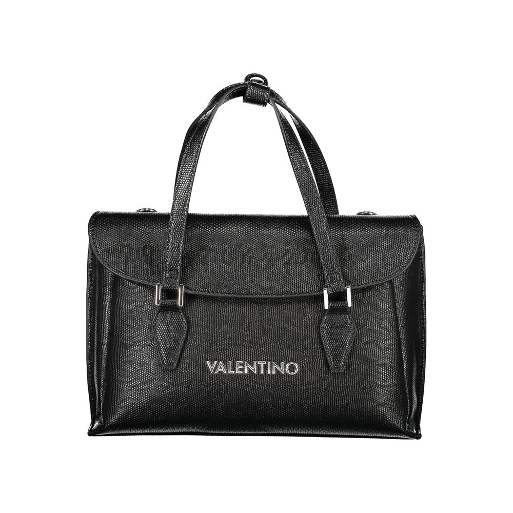 Mario Valentino Black Polyurethane Women Handbag - ClickThatClicks 