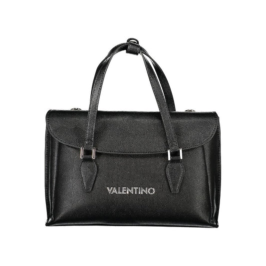 Mario Valentino Black Polyurethane Women Handbag - ClickThatClicks 