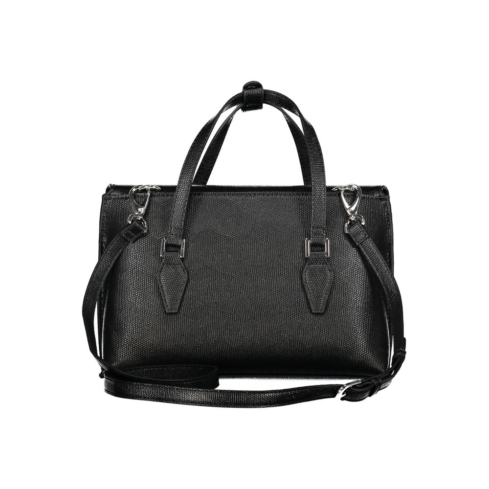 Mario Valentino Black Polyurethane Women Handbag - ClickThatClicks 