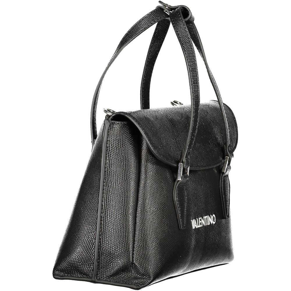 Mario Valentino Black Polyurethane Women Handbag - ClickThatClicks 