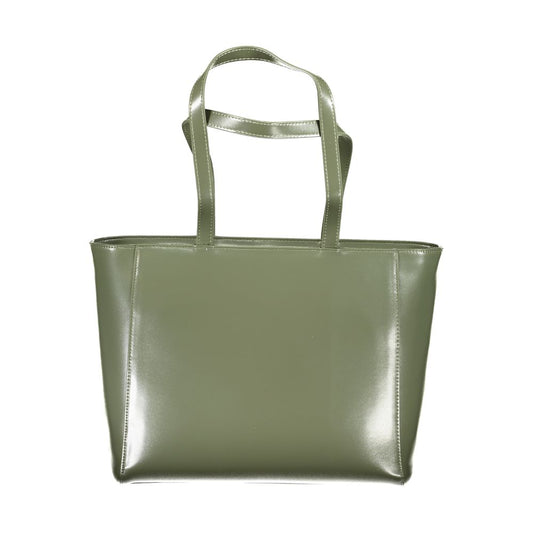 Mario Valentino Verde Polyurethane Women Shoulder Bag - ClickThatClicks 