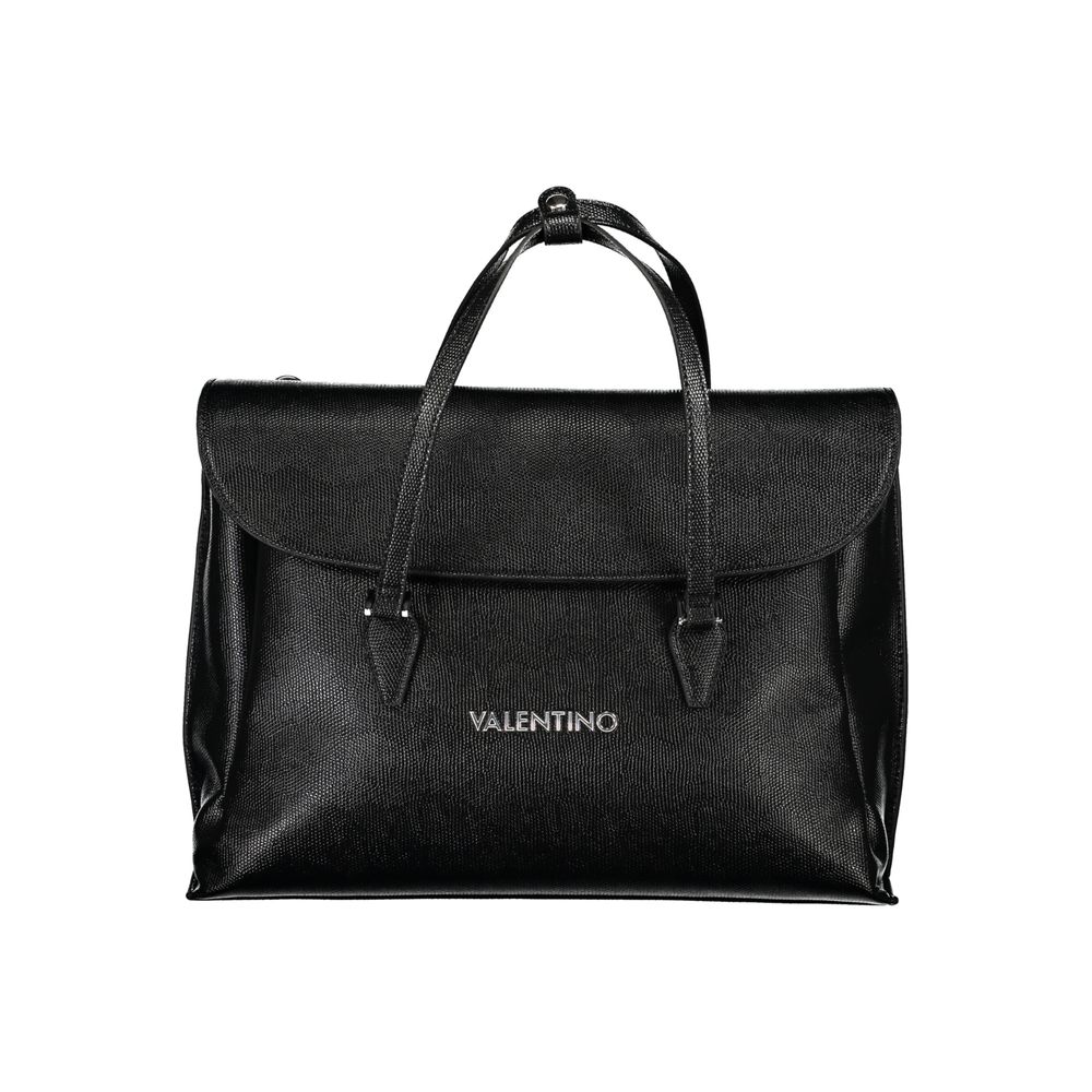 Mario Valentino Black Polyurethane Women Handbag - ClickThatClicks 